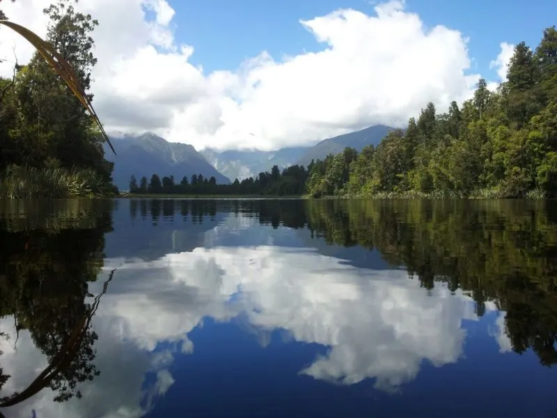 Lake Matheson in New Zealand