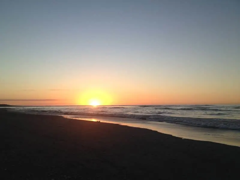 Sunset Point on the West Coast of New Zealand