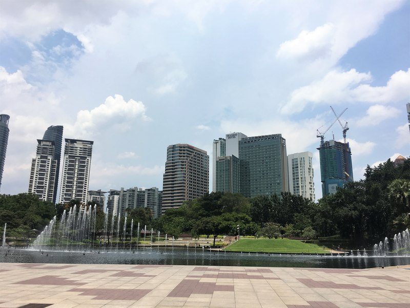 Kuala Lumpur - square behind PETRONAS Towers