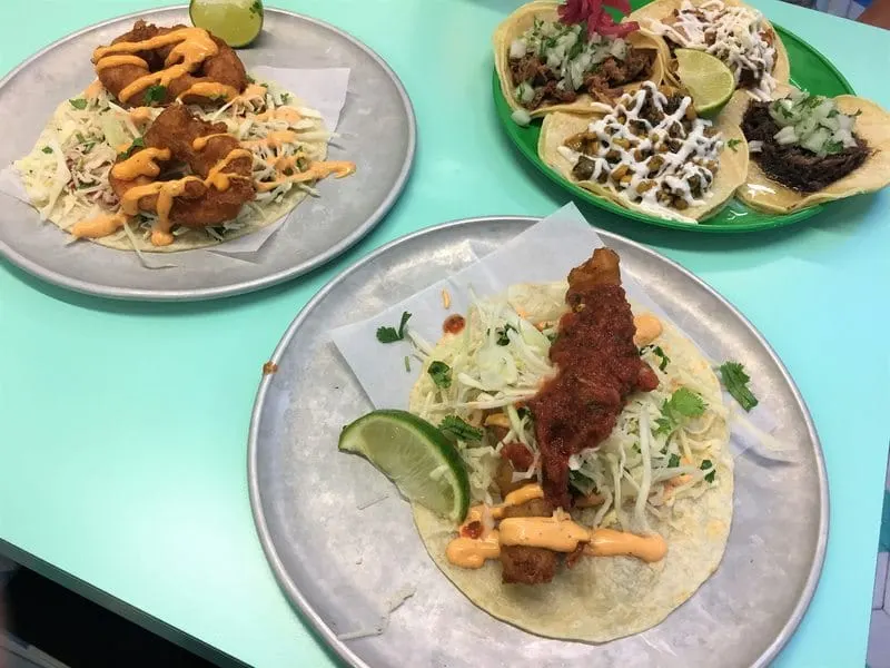 Delicious tacos at Tacofino Victoria