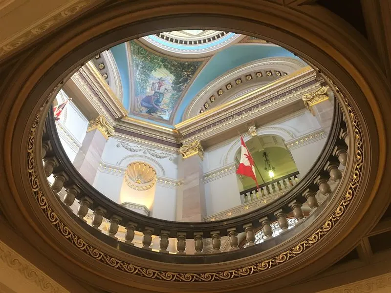 Inside of the British Columbia Parliament Building Vancouver Island Canada