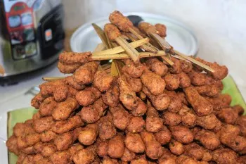 Balinese traditions Galungan and Kuningan - food for offering