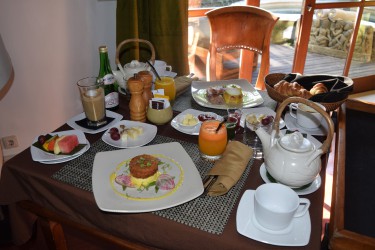 Extensive breakfast at Jamahal Private Resort and Spa