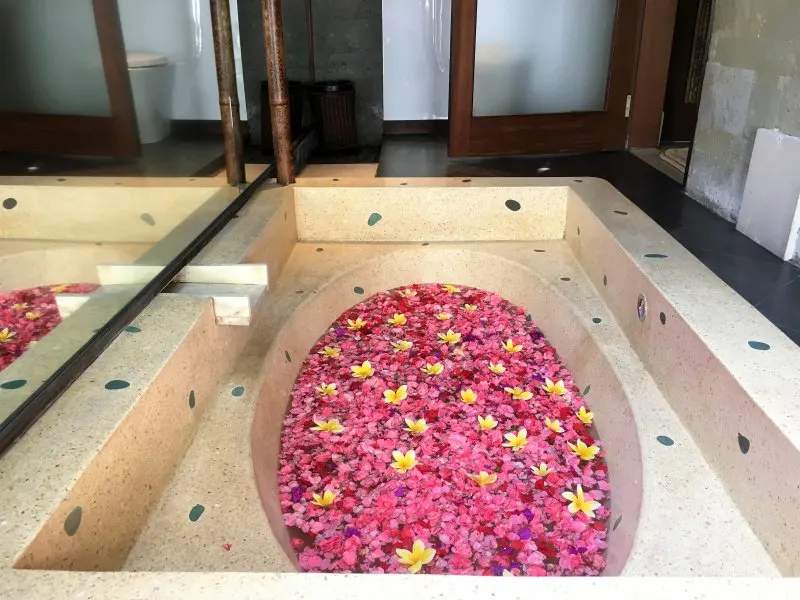 Flower bath Bali