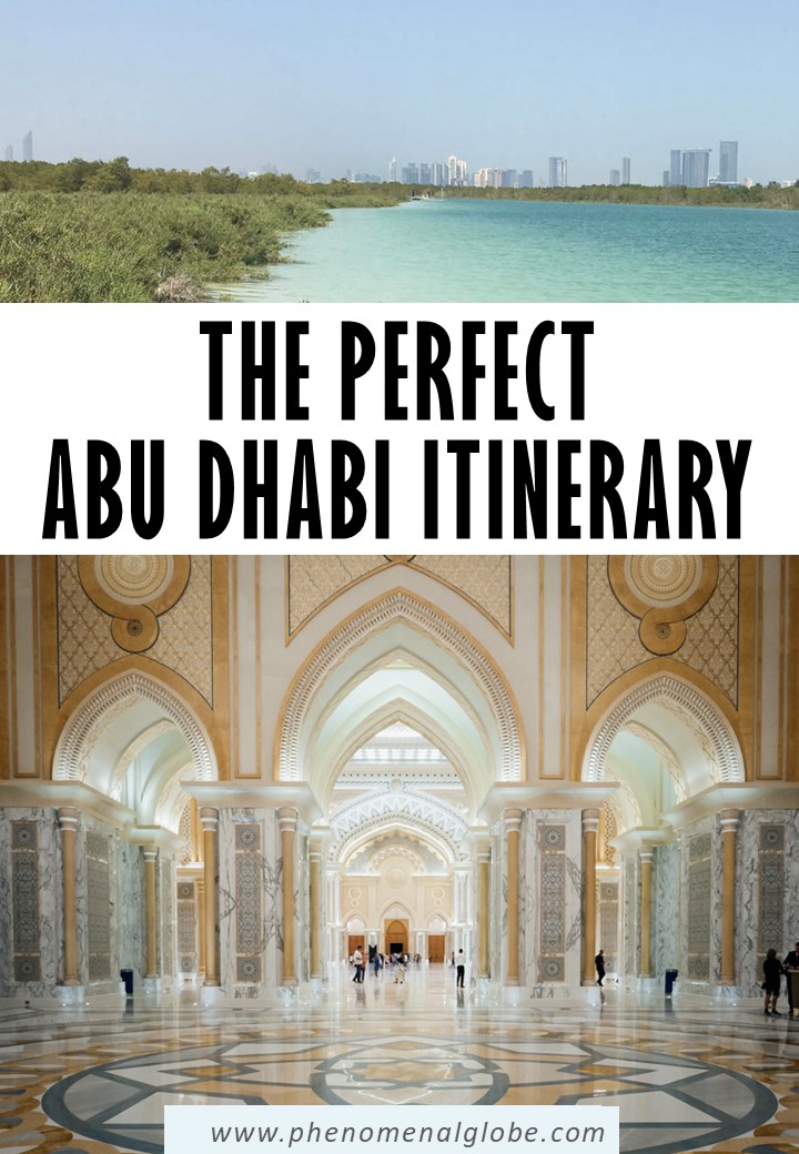 Looking for the perfect Abu Dhabi Itinerary to make the most of your 3 days in Abu Dhabi? This comprehensive city guide will give you plenty of tips! #AbuDhabi #UAE