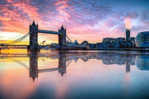 London Tower Bridge sunrise
