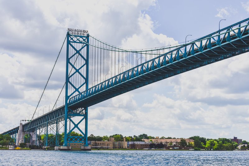Ambassador Bridge in Windsor Ontario
