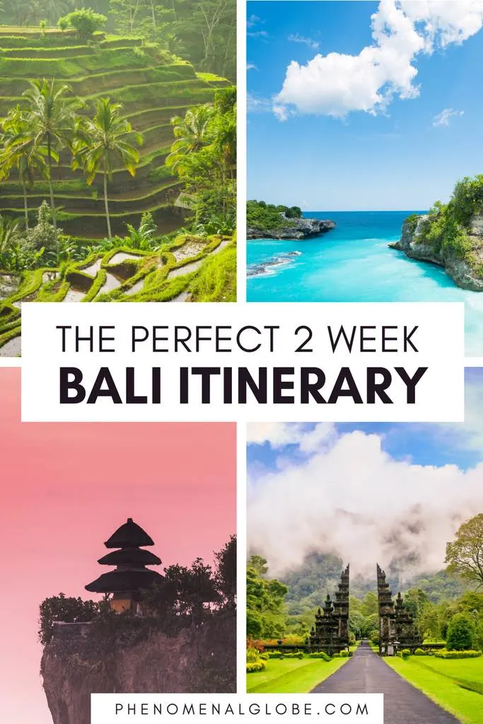 This complete 2-Bali week itinerary includes the best things to do on Bali, where to stay and a map with all the Bali highlights. Use this Bali travel guide to plan your trip to Bali in no-time. Visit Ubud, learn to surf in Canggu, take a boat to Nusa Penida and Nusa Lembongan and enjoy the beautiful beaches on Bali. | phenomenalglobe.com