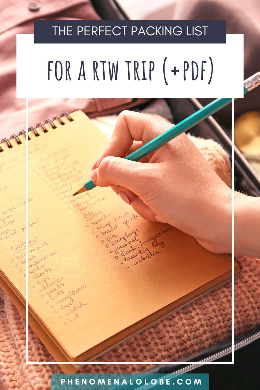 The Best LongTerm Travel Packing List For A RTW Trip